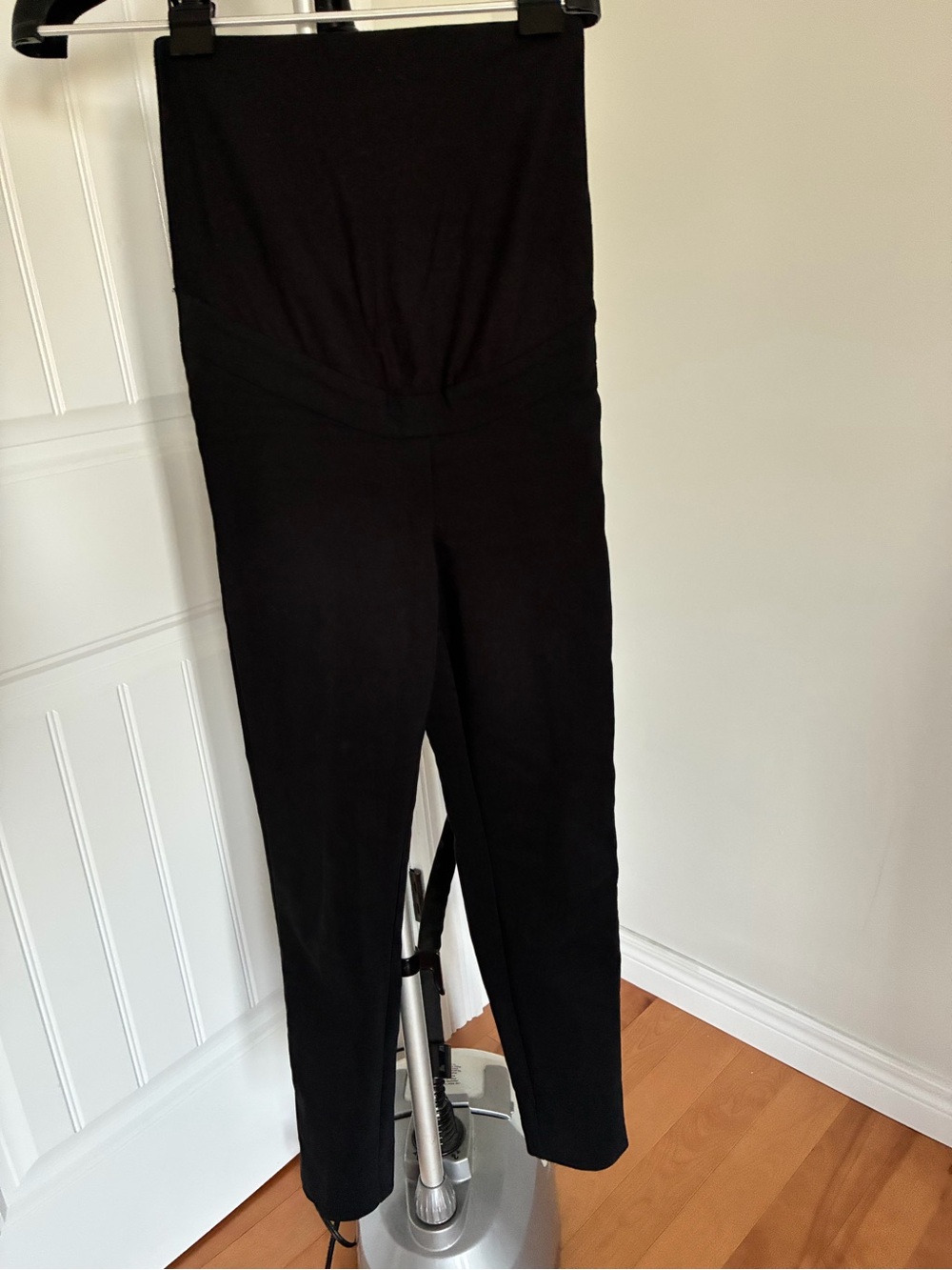 H&M Black Straight-Leg Over-Belly Maternity Pants